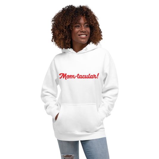 Mom-tacular White/Red Premium Hoodie