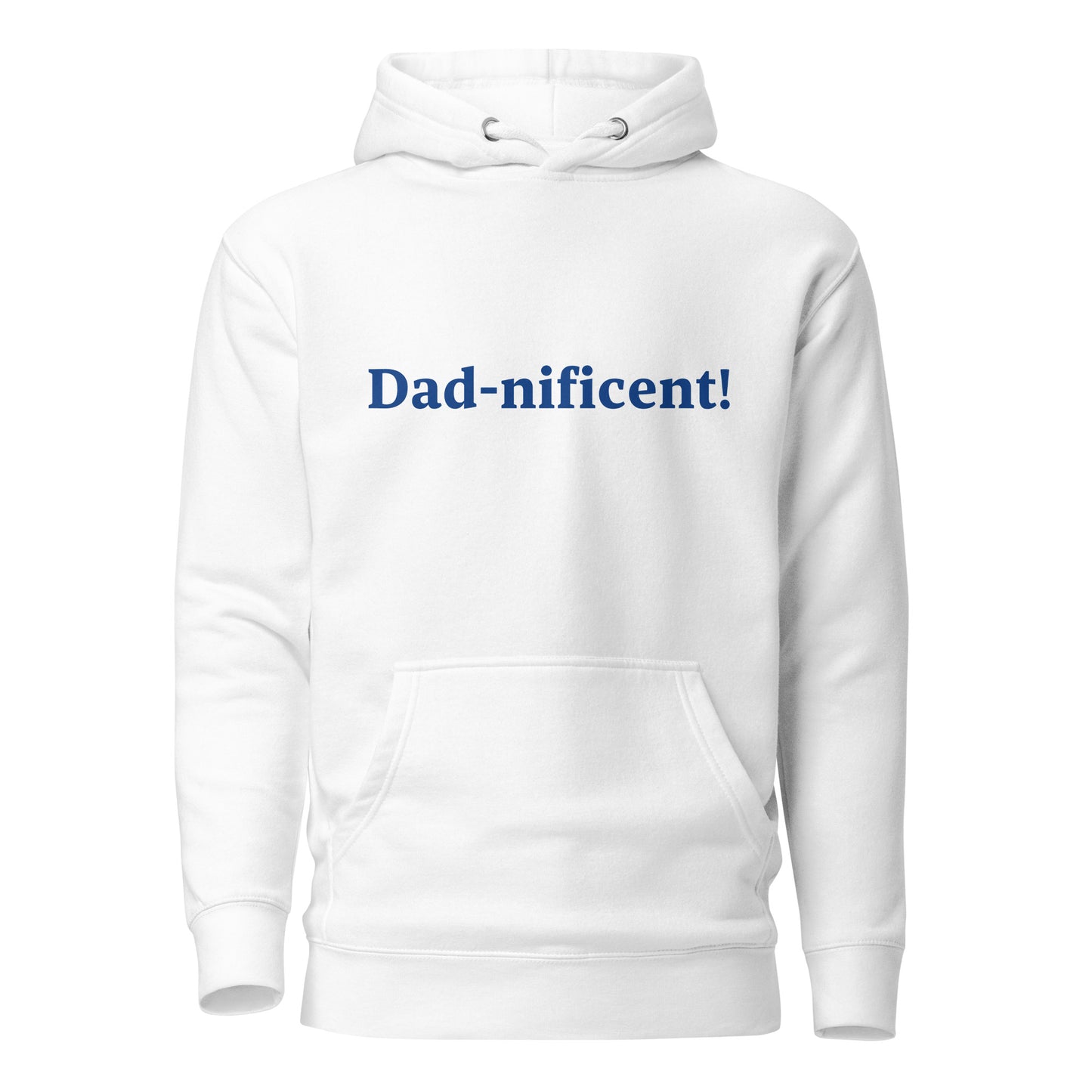 Dad-nificent White/Blue Premium Hoodie