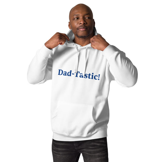 Dad-Tastic White/Blue Premium Hoodie