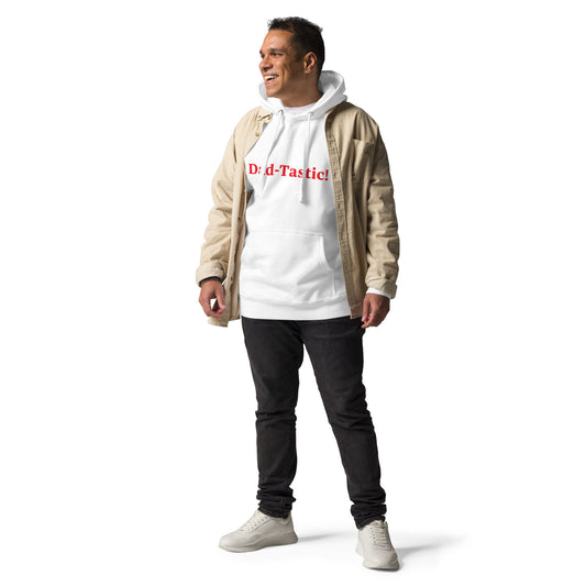 Dad-Tastic White/Red Premium Hoodie