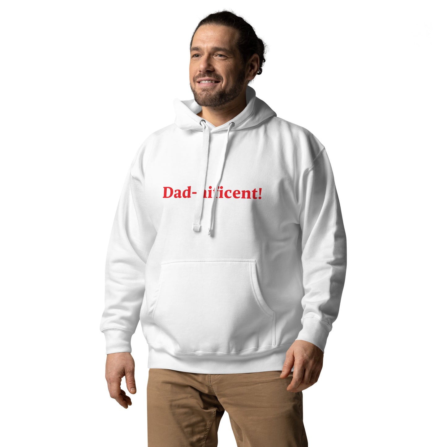 Dad-nificent White/Red Premium Hoodie