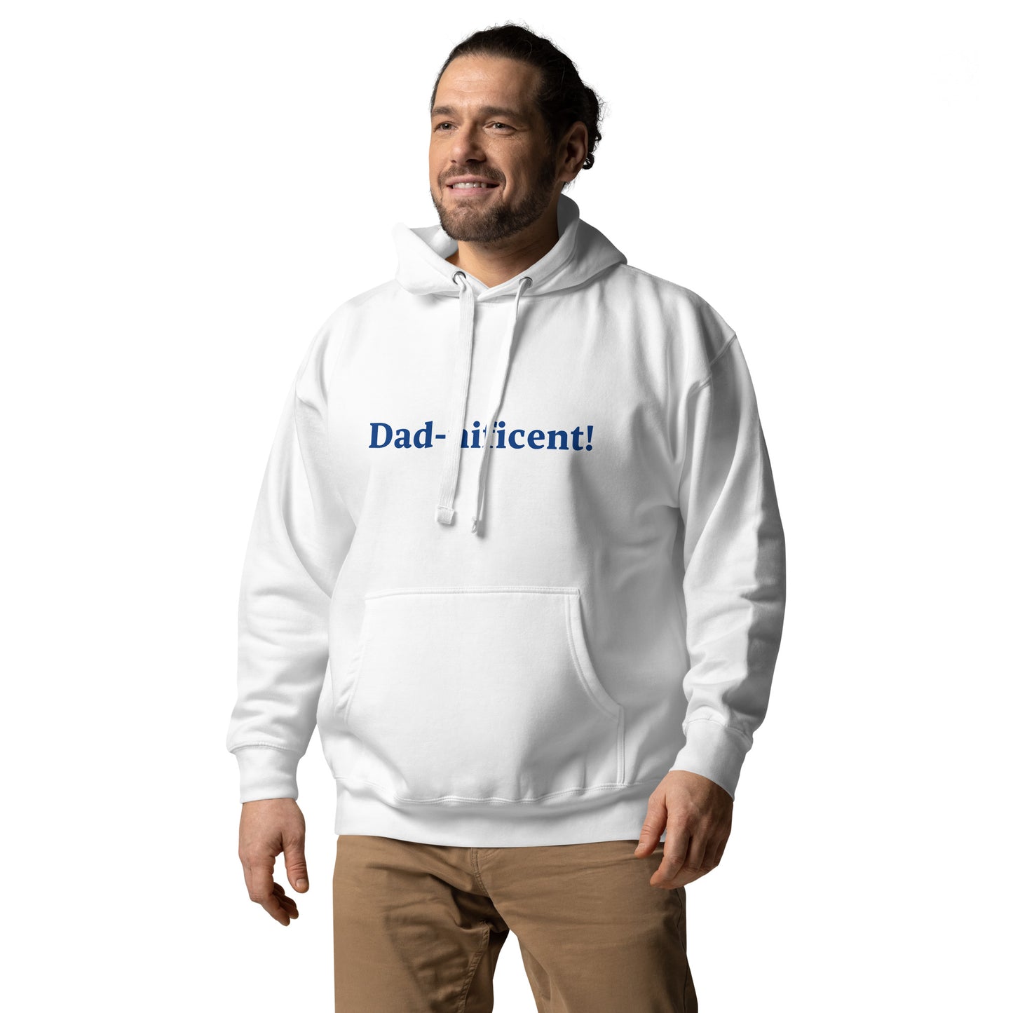 Dad-nificent White/Blue Premium Hoodie