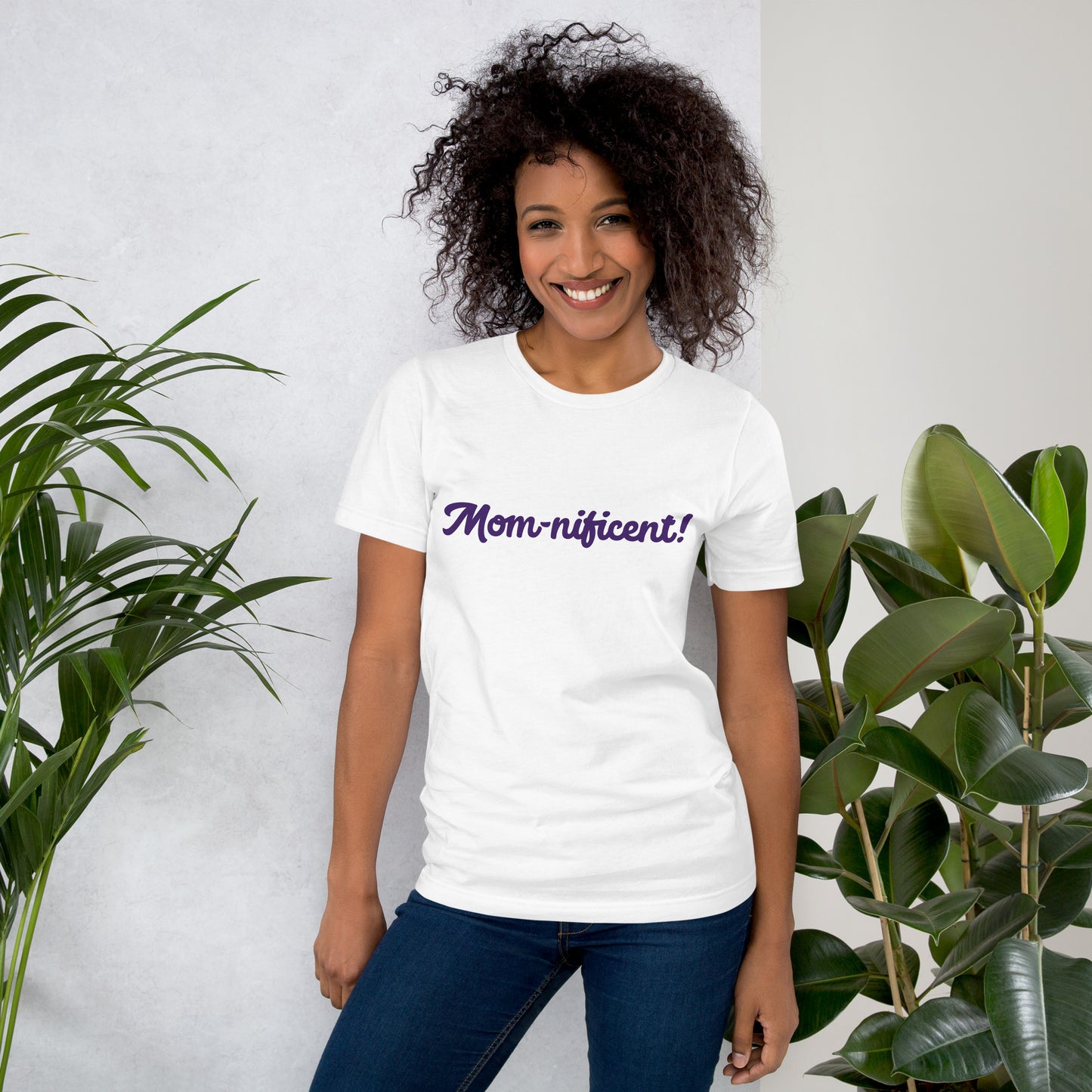 Mom-nificent White/Purple T-Shirt